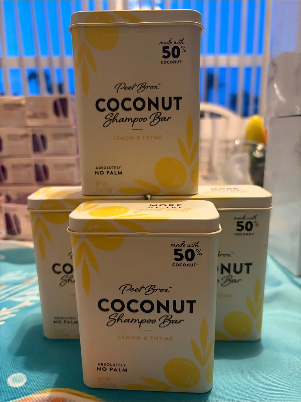 Coconut Shampoo Bar — Lemon & Thyme (Cream/Yellow)